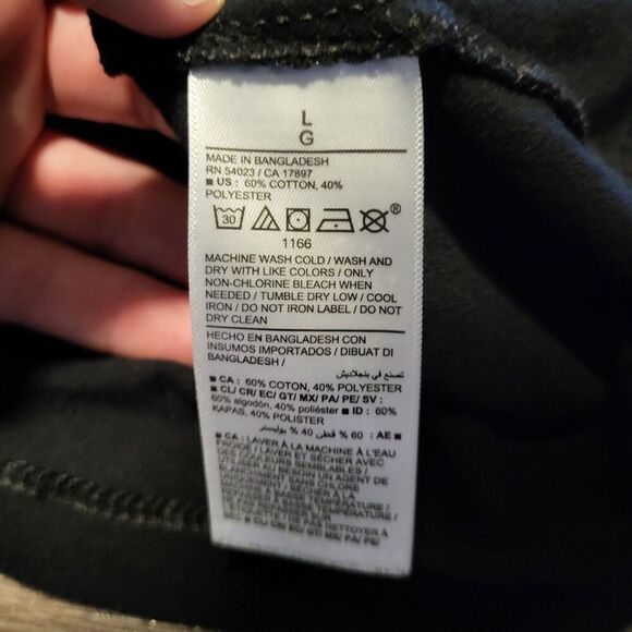 Old Navy Soft Washed Crewneck Short Sleeved Tee Shirt Men's Size Large, Black - Picture 4 of 6